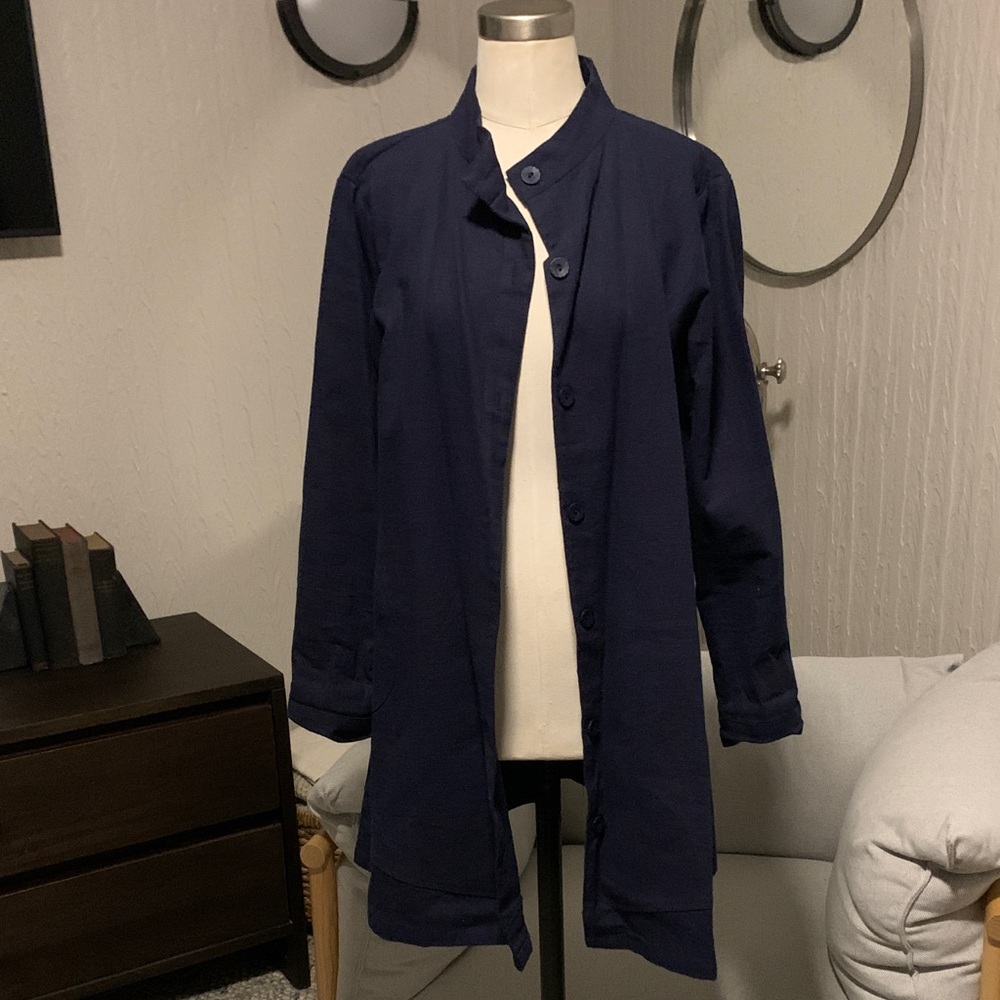 Linen navy jacket
